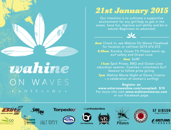 Wahine on Waves 21st January 2015 Gisborne New Zealand